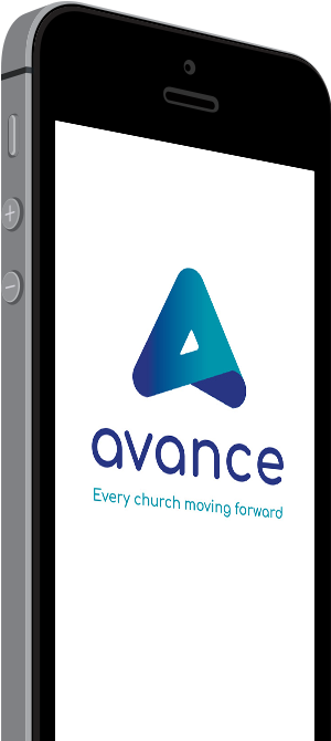 Phone with Avance logo